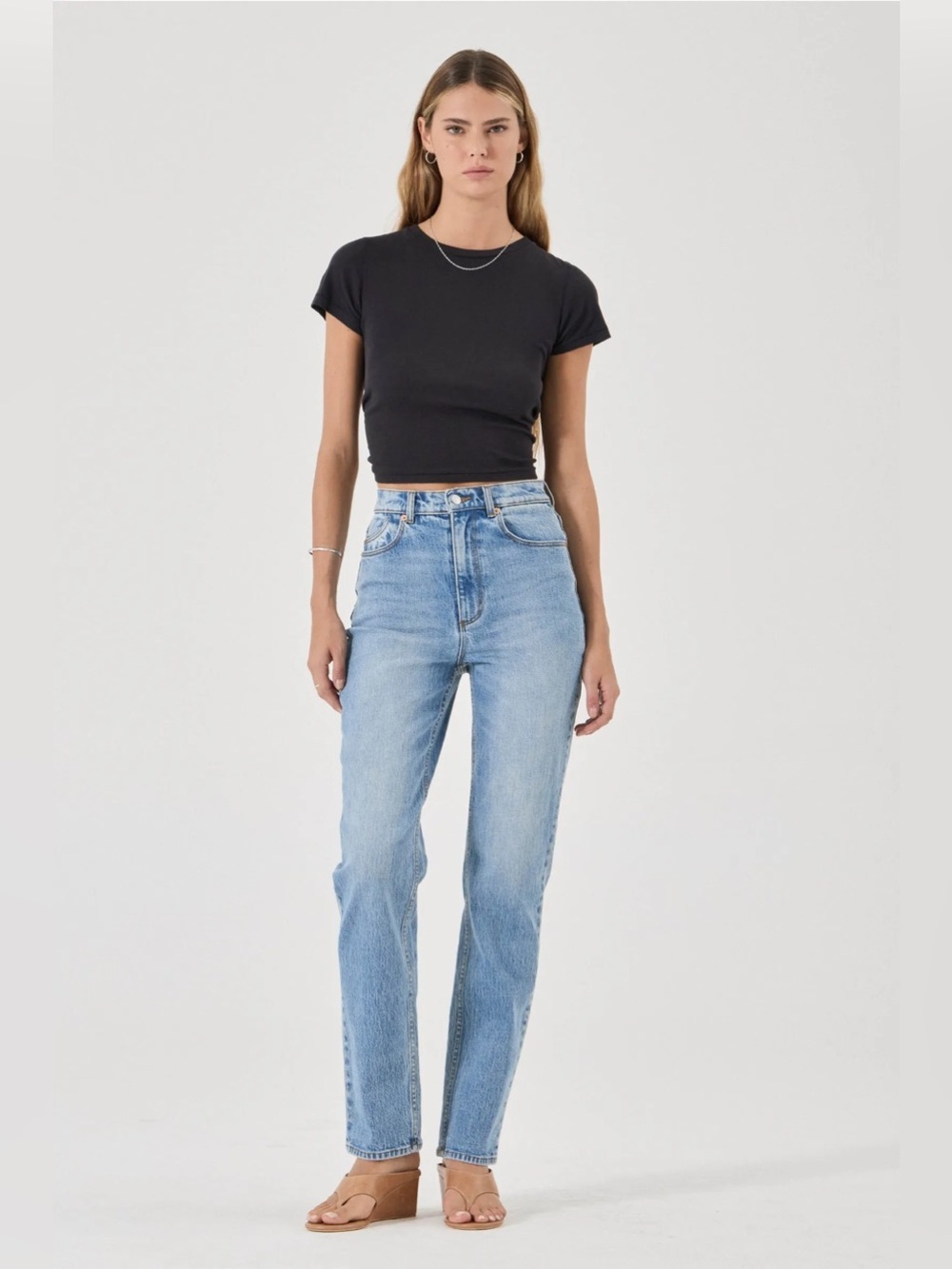 ROLLAS | high rise straight jeans | size 30